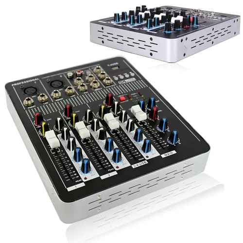 Професійний мікшерний пульт Mixer BT MT-4000 (2 канали), Bluetooth, USB, MP3, фантомне живлення +48V, DSP ефекти