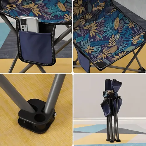 Раскладной стол для пикника с 4 стульями STD-01 (95х55х50 см), туристический набор мебели для кемпинга и рыбалки, стол-чемодан - фото 7