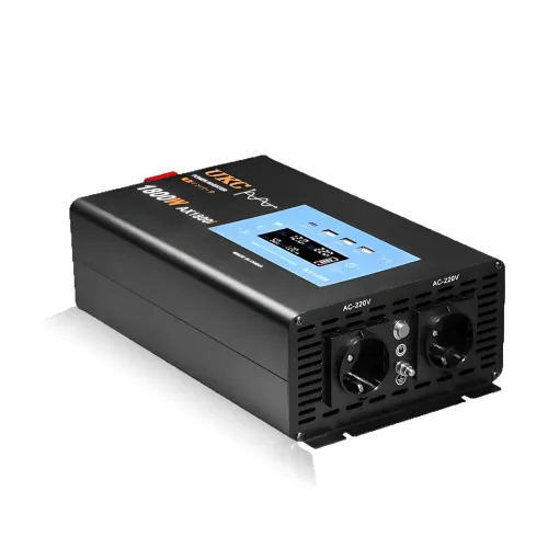 Перетворювач напруги UKC AX1800i 12V-220V 1800W чиста синусоїда, інвертор з LCD-дисплеєм, USB, Type-C - фото 3