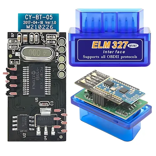 Автомобільний сканер ELM327 Bluetooth одноплатний, чип PIC18F25K80, V.2.1, діагностика авто, ВАЗ, ГАЗ, Lanos, Nissan Leaf Android - фото 7