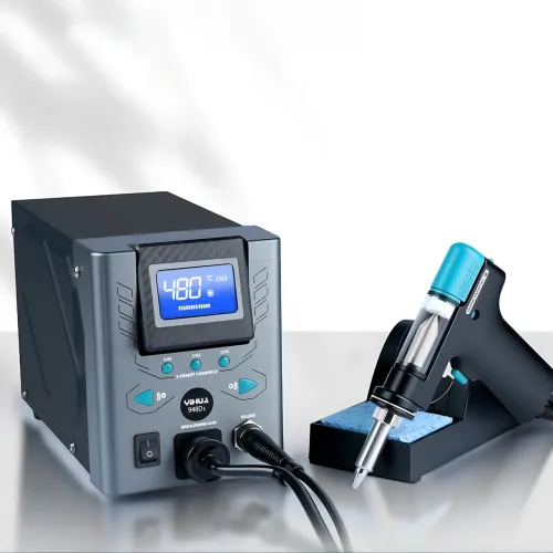 Цифровая демонтажная паяльная станция YIHUA 948D-I (110W) для выпаивания компонентов, LCD-дисплей, вакуумный отсос