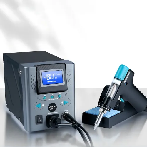 Цифровая демонтажная паяльная станция YIHUA 948D-I (110W) для выпаивания компонентов, LCD-дисплей, вакуумный отсос
