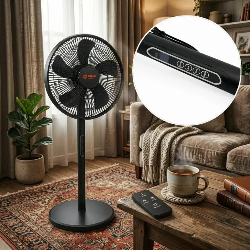 Вентилятор напольный BITEK BT-1650 16 (40 см), 120 Вт, 8 скоростей, пульт ДУ, LED-дисплей, таймер, автоповорот