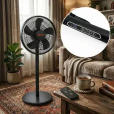 Вентилятор підлоговий BITEK BT-1650 16 (40 см), 120 Вт, 8 швидкостей, пульт ДК, LED-дисплей, таймер, автоповорот