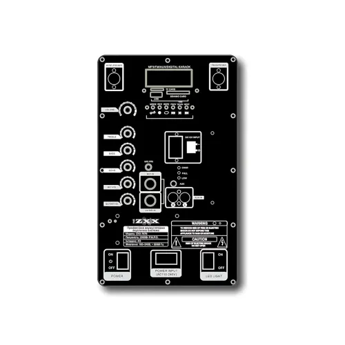Портативная акустическая колонка ZXX-7676 60Вт 12 с Bluetooth, караоке и 2 радиомикрофонами, автономная колонка-чемодан - фото 4