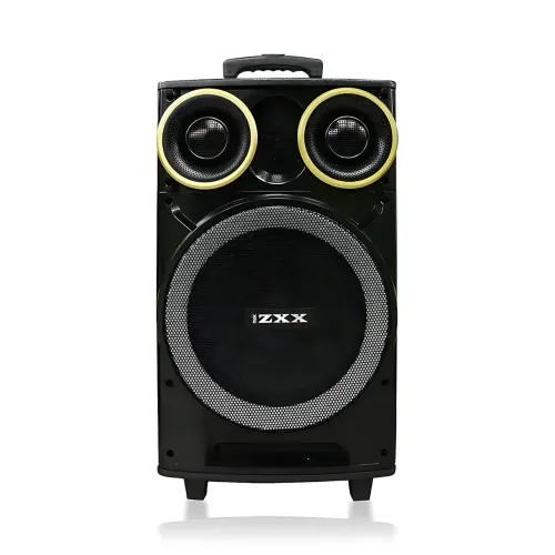Портативна акустична колонка ZXX-9191 60 Вт 12 з Bluetooth, караоке та 2 радіомікрофонами, автономна колонка-валіза - фото 2