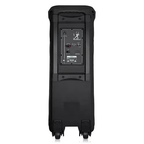 Портативная акустическая колонка ZXX-9292 60Вт 2х10 с Bluetooth, караоке, LED-подсветкой и 2 радиомикрофонами, колонка-чемодан - фото 4