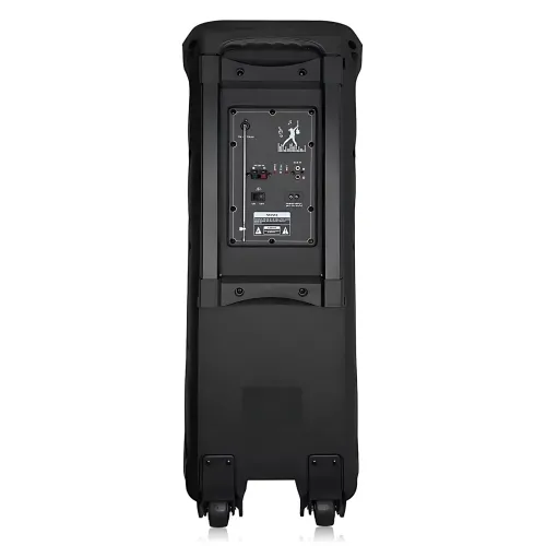 Портативная акустическая колонка ZXX-9292 60Вт 2х10 с Bluetooth, караоке, LED-подсветкой и 2 радиомикрофонами, колонка-чемодан - фото 4