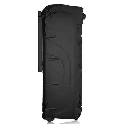 Портативна акустична колонка ZXX-9292 60 Вт 2х10 з Bluetooth, караоке, LED-підсвіткою і 2 радіомікрофонами, колонка-валіза - фото 5