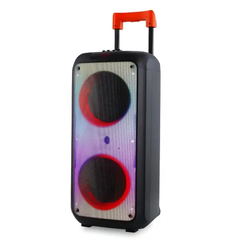 Портативна акустична колонка ZXX-1095 80 Вт 2x8 з Bluetooth, караоке, гітарним входом і радіомікрофоном, колонка-валіза - фото 4