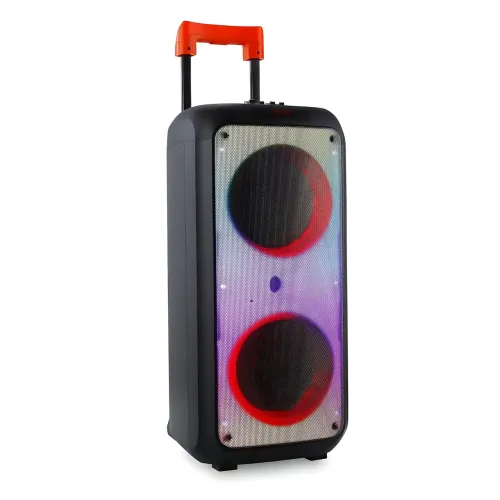 Портативна акустична колонка ZXX-1095 80 Вт 2x8 з Bluetooth, караоке, гітарним входом і радіомікрофоном, колонка-валіза - фото 3