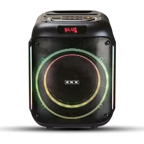 Портативная акустическая колонка ZXX-5502 800 Вт, Bluetooth колонка с беспроводным микрофоном, LED подсветка, TWS, FM, караоке - фото 2