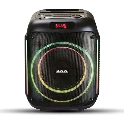 Портативна акустична колонка ZXX-5502 800 Вт, Bluetooth колонка з бездротовим мікрофоном, LED-підсвітка, TWS, FM, караоке - фото 2