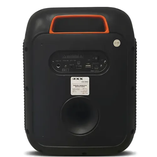 Портативна акустична колонка ZXX-5502 800 Вт, Bluetooth колонка з бездротовим мікрофоном, LED-підсвітка, TWS, FM, караоке - фото 3