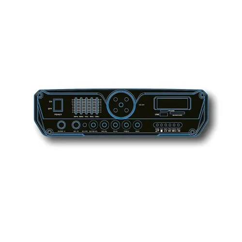 Акустична колонка ZXX-7272 600 Вт, портативна караоке система 15, Bluetooth, TWS, FM, LED, мікрофон, еквалайзер, на коліщатках - фото 4