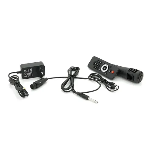 Акустическая колонка ZXX-7171 600 Вт, портативная караоке система 12, Bluetooth, TWS, FM, LED, микрофон, эквалайзер, на колесиках - фото 8