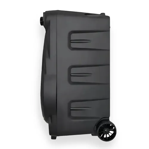 Акустическая колонка ZXX-7171 600 Вт, портативная караоке система 12, Bluetooth, TWS, FM, LED, микрофон, эквалайзер, на колесиках - фото 5