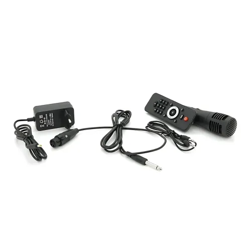 Акустическая колонка ZXX-7171 600 Вт, портативная караоке система 12, Bluetooth, TWS, FM, LED, микрофон, эквалайзер, на колесиках - фото 8
