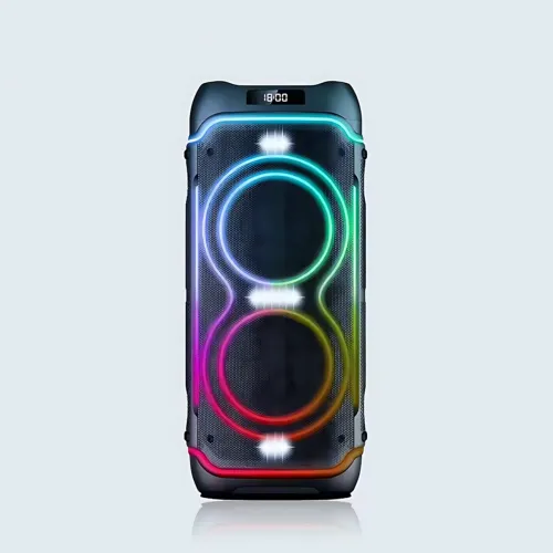Портативная акустическая колонка ZXX-5540 100Вт, 2x10, Bluetooth, TWS, Караоке, 2 радиомикрофона, FM, LED-подсветка, аккумулятор - фото 10
