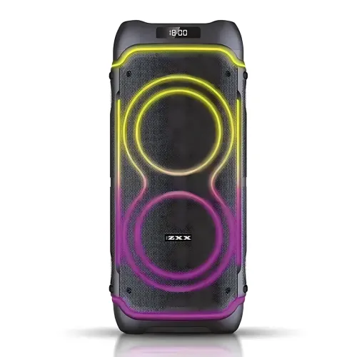 Портативная акустическая колонка ZXX-5540 100Вт, 2x10, Bluetooth, TWS, Караоке, 2 радиомикрофона, FM, LED-подсветка, аккумулятор - фото 3