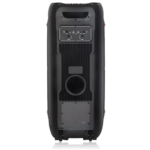 Портативная акустическая колонка ZXX-5540 100Вт, 2x10, Bluetooth, TWS, Караоке, 2 радиомикрофона, FM, LED-подсветка, аккумулятор - фото 6