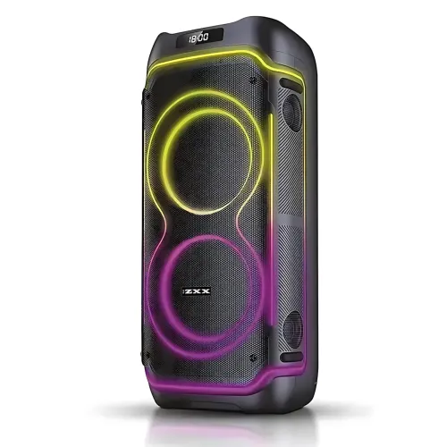 Портативная акустическая колонка ZXX-5540 100Вт, 2x10, Bluetooth, TWS, Караоке, 2 радиомикрофона, FM, LED-подсветка, аккумулятор - фото 2
