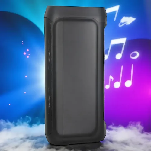 Портативна акустична колонка ZXX-5550 80 Вт, 2x8, Bluetooth, TWS, Караоке, 2 радіомікрофони, FM, LED-підсвітка, 4500 мач - фото 4