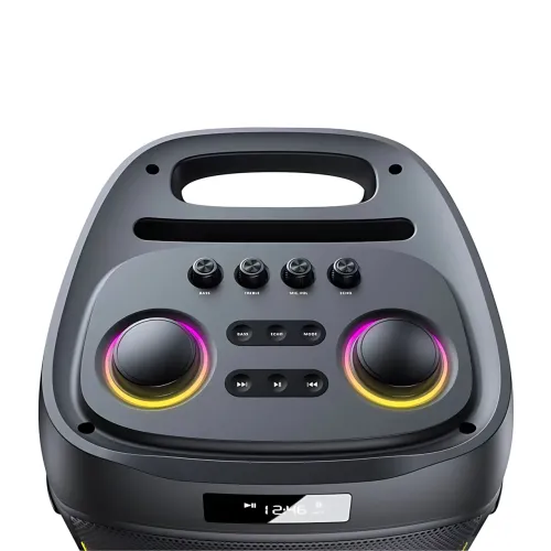 Портативная акустическая колонка ZXX-5509 1200Вт, 2x6.5, Bluetooth, TWS, Караоке, Радиомикрофон, FM, LED-подсветка, 4500mAh - фото 6