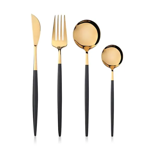 Набор столовых приборов 24 предмета Knife and Fork на 6 персон из нержавеющей стали - фото 3