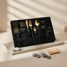 Набір столового приладдя 24 предмети Knife and Fork на 6 персон із неіржавкої сталі