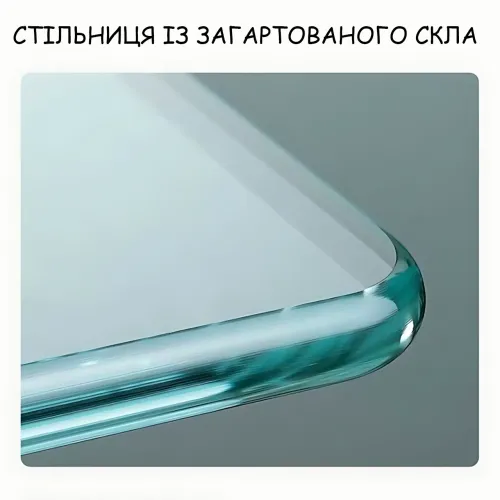 Игровой компьютерный стол AND-1922, письменный стол из закаленного стекла 120х60 см, стол для геймера и офиса, черный - фото 6