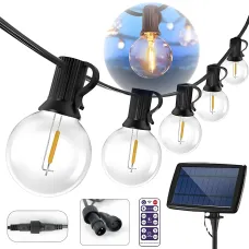 Гірлянда вулична ретро G40, 25 LED ламп, довжина 7.6 м, тепле світло, вологозахист IP44, для тераси, саду та альтанки