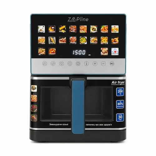 Аерофритюрниця Zepline ZP-00345, 2200 Вт, 13 л, мультипіч аерогриль з антипригарною чашею, 20 програм - фото 3