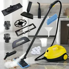 Мощный бытовой пароочиститель Zepline ZP-7783 (4000 Вт, 4 бар, 1.6 л) универсальный паровой очиститель с насадками