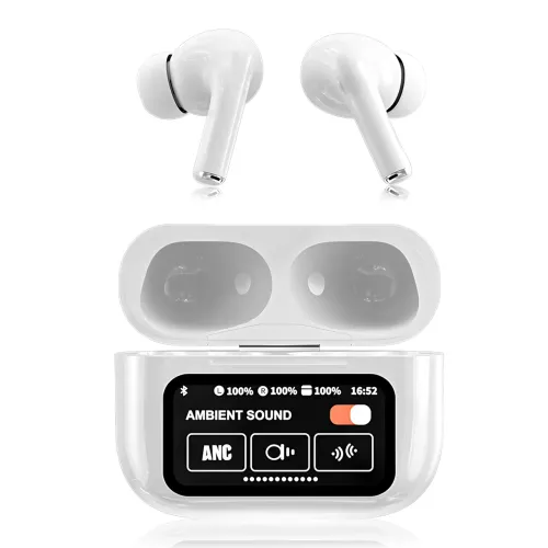 Беспроводные Bluetooth наушники TWS Hoco EW72 Lite Soar с сенсорным дисплеем на кейсе (для iOS / Android / Samsung / iPhone) - фото 3