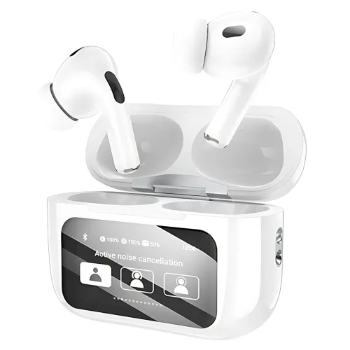Бездротові Bluetooth-навушники TWS Hoco EW72 Lite Soar із сенсорним дисплеєм на кейсі (для iOS/Android/Samsung/ iPhone) - фото 4