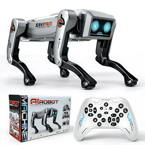 Интерактивный робот-собака на радиоуправлении AI Robot Machina Dog, собака робот с подсветкой и трюками - фото 9