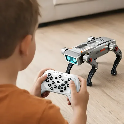Интерактивный робот-собака на радиоуправлении AI Robot Machina Dog, собака робот с подсветкой и трюками - фото 5