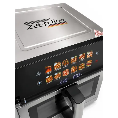Аэрофритюрница-мультипечь Zepline ZP-00376 Max Pro-3 13 л (чаша 9 л) 4200 Вт на 12 программ с двумя ТЭНами, аэрогриль безмасляный - фото 9