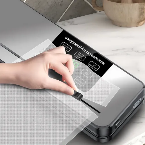 Вакуумний пакувальник для продуктів Zepline ZP-00356 (ZP-356) 200 Вт із сенсорним дисплеєм і LED-підсвіткою, вакууматор побутовий - фото 3