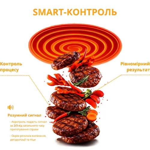 Мультифункциональная аэрофритюрница-аэрогриль Zepline ZP-00343 на 13 л, 4200 Вт, 2 ТЭНа, 12 программ, смотровое окно - фото 7