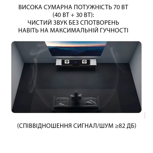 Беспроводной саундбар для телевизора с LED-подсветкой, 2 микрофонами SOGOVGZ G-69, 70 Вт, Bluetooth 5.0, HDMI, караоке-система 2.1 - фото 6