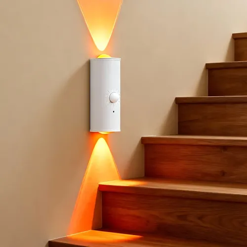 Умный настенный LED светильник-ночник с датчиком движения, RGB, пульт ДУ NS-01, 1500 мАч, Type-C, на магнитном крепеже - фото 3