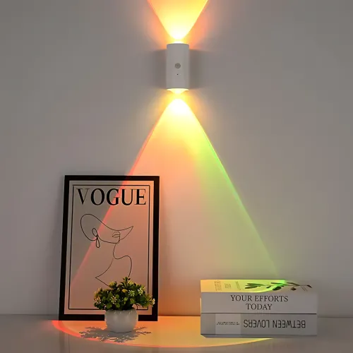 Умный настенный LED светильник-ночник с датчиком движения, RGB, пульт ДУ NS-01, 1500 мАч, Type-C, на магнитном крепеже - фото 2