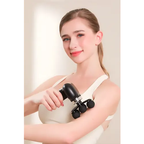 Перкуссионный массажер для тела ручной MDHL Fascial Gun MD-XY-15, 37 Вт, 4000 об/мин, 10 насадок, type-c - фото 10