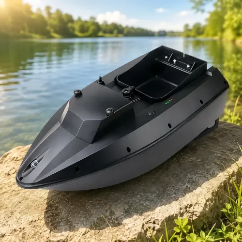Прикормочный кораблик для рыбалки на радиоуправлении REB-0204 с LED-фарой, однобункерный катер для завоза прикормки до 1.5 кг - фото 8