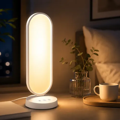 Студийная настольная LED лампа для селфи и блогов K-52 Белая (38 Вт, 3000-6500K, 66х19 см, сенсорная), светодиодный светильник