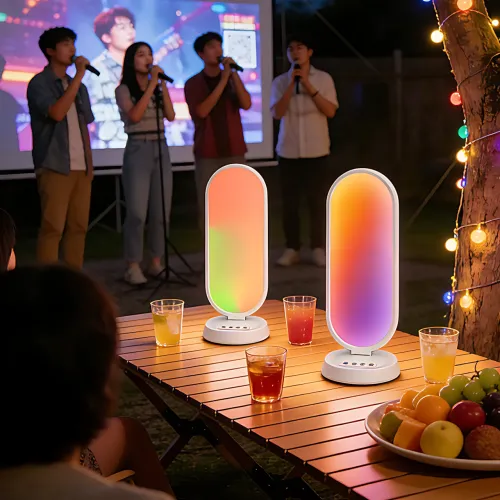 Студийная настольная RGB LED лампа для селфи и блогов K-52-RGB, с пультом ДУ и 2 USB-портами для зарядки, светодиодный светильник - фото 8