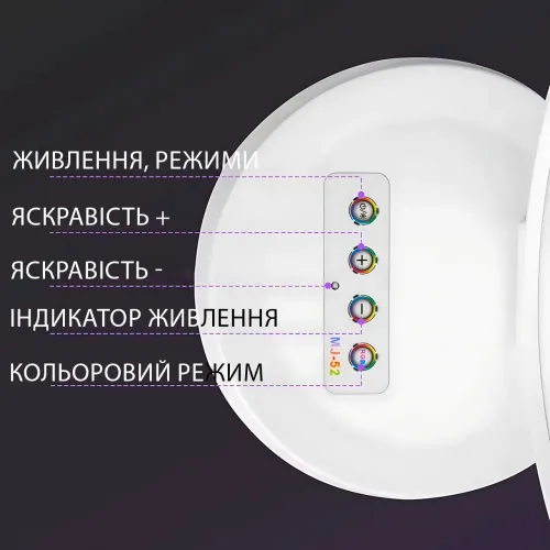 Студийная настольная RGB LED лампа для селфи и блогов K-52-RGB, с пультом ДУ и 2 USB-портами для зарядки, светодиодный светильник - фото 6