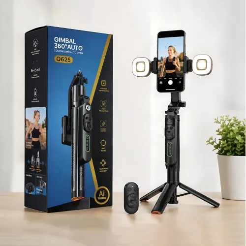 Штатив-трипод Q625 для смартфона напольный с AI автоотслеживанием лица - фото 10